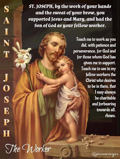 prayer to st joseph for work